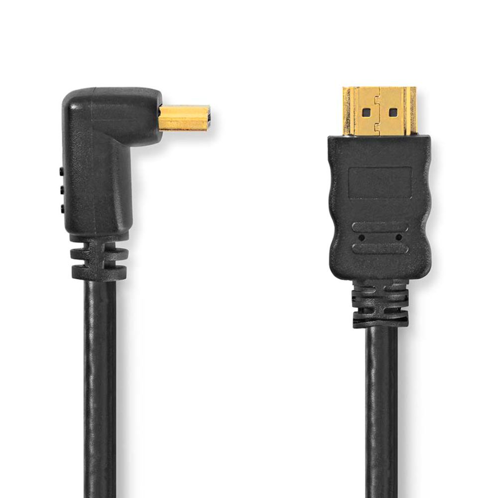Cabo HDMI Macho / Macho 1,5mt 2.0  4K- Curva 90º