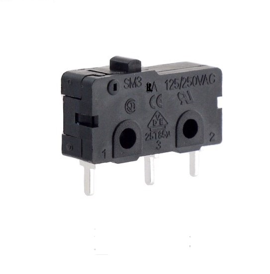 MICRO SWITCH 20mm 6A/250V C/ Botão / Circ Impresso