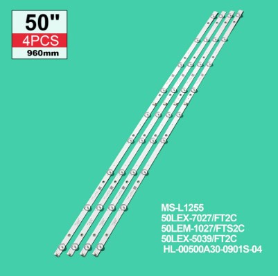 Kit 4 Barras LED 9  led´s 50"  MS-L1255  V7
