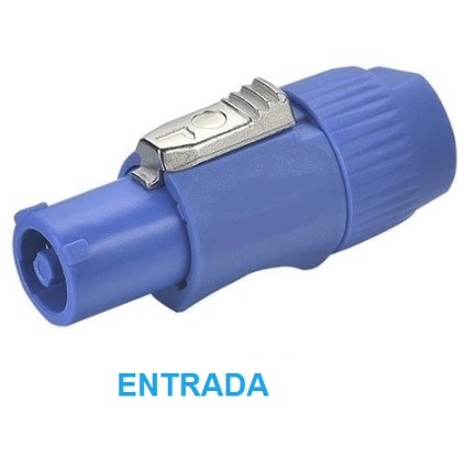 Ficha PowerCon IN Macho 3 Pinos