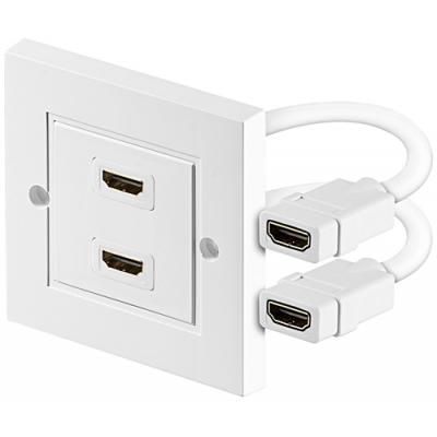 Tomada HDMI p/ Embutir - 2 Fichas