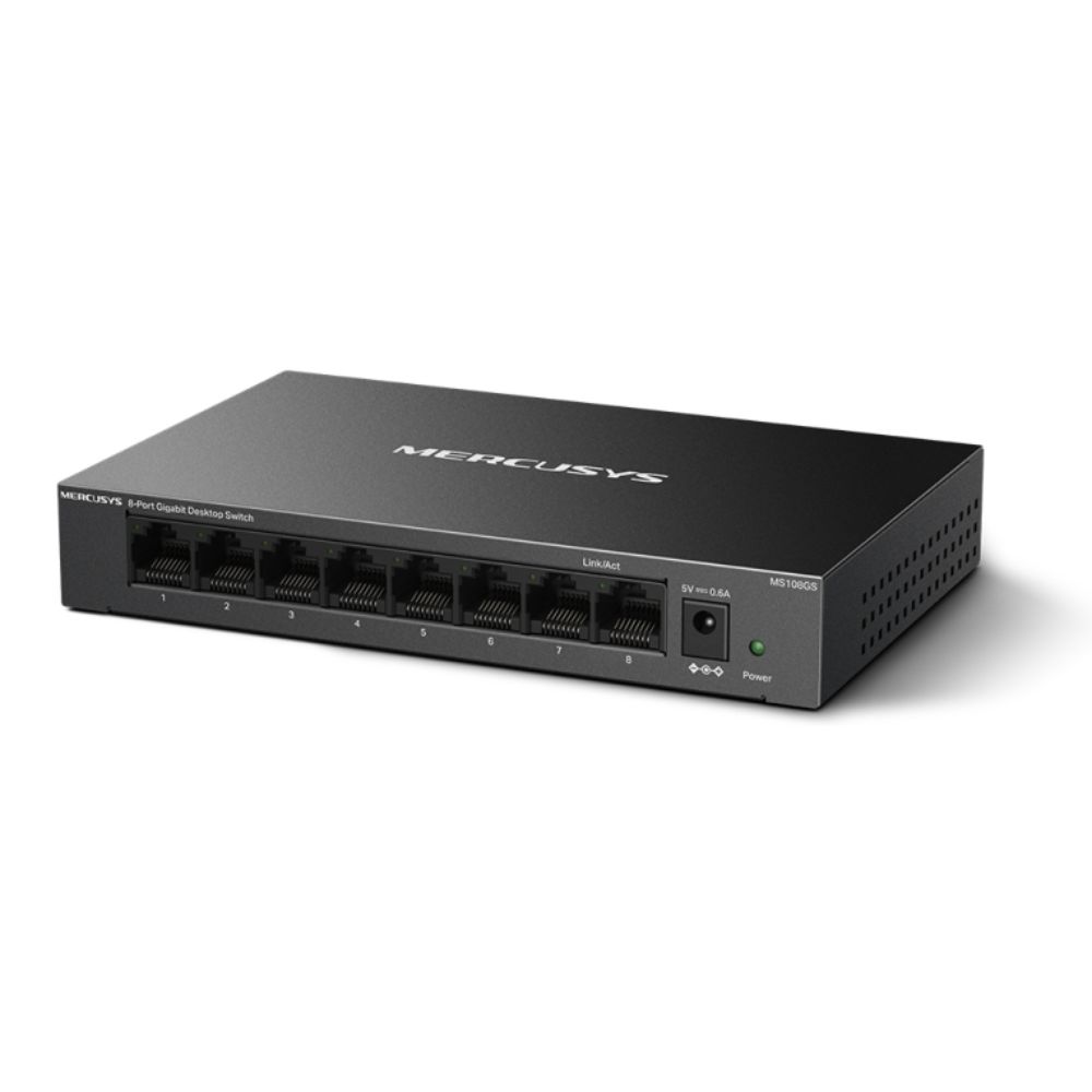 Switch de Rede Metalico Ethernet 8 Portas 1000Mbps  RJ45