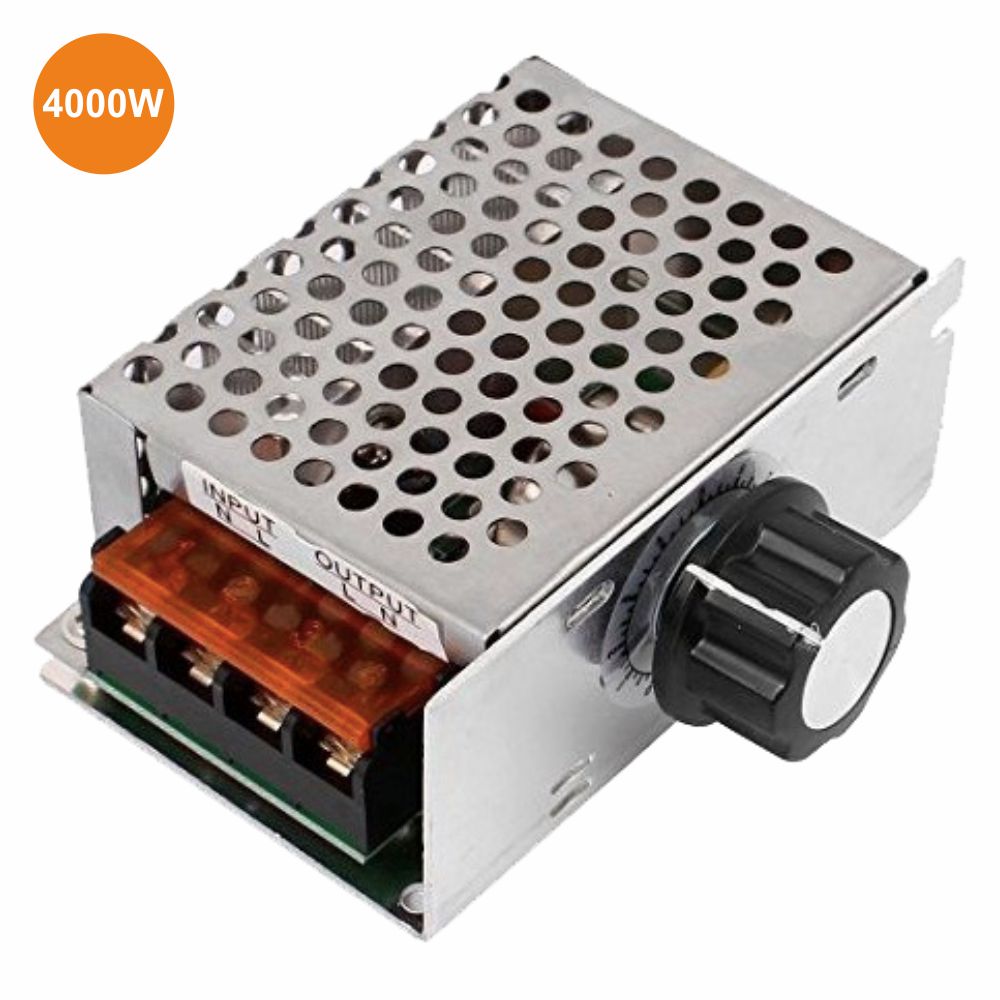 Regulador de Tenção SCR p/ Motor AC 230V c/ Dimmer 4000W