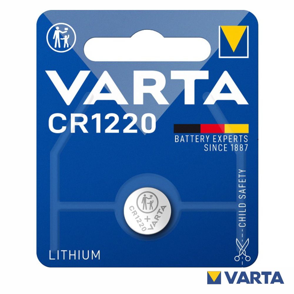 Pilha Lítio Botão CR1220 3V Blister VARTA