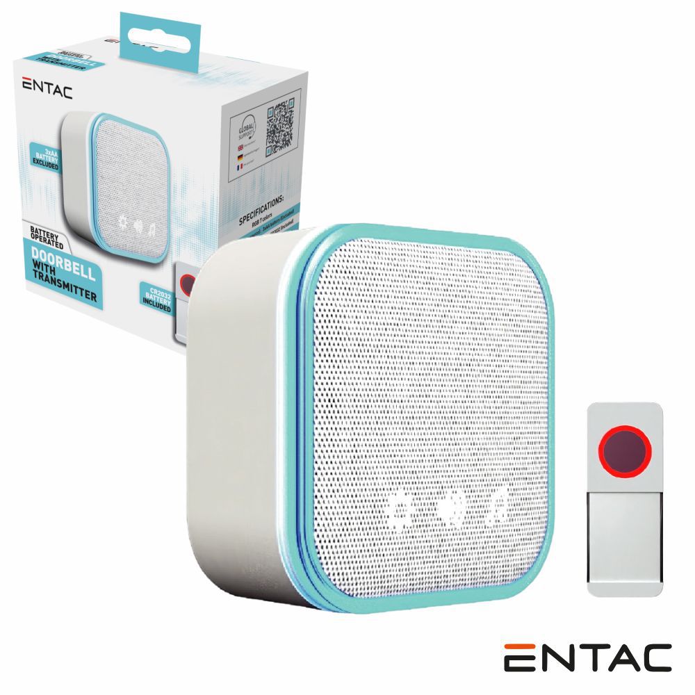 Campainha sem Fios 220V 150m 38 tons ENTAC