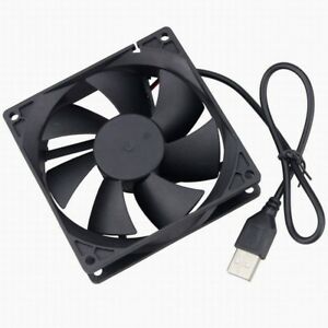 Ventilador DC5V USB – 80x80x25mm – c/ Cabo 1mt