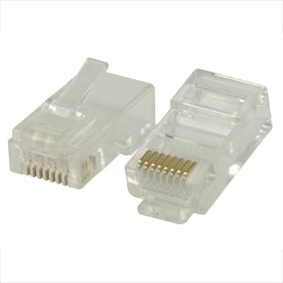 Ficha Telefone 8V/8C RJ45 p/ Cabo UTP CAT6