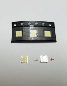 kit 3 unidades LED 3535 6V 2W 6000k P/ Backlight lg