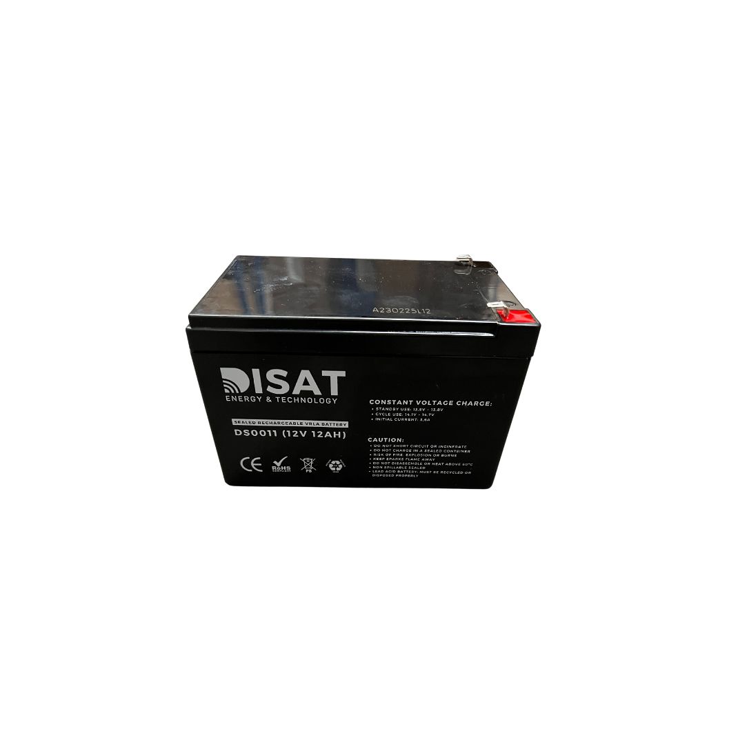 Bateria de Chumbo 12V  12Ah  DISAT  151x98x100mm - Terminal F1