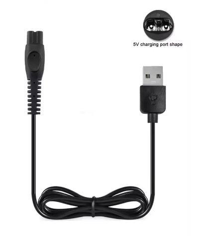 Cabo Carga Maquinas Barbear Philips Serie 5000 USB / Ficha Carga