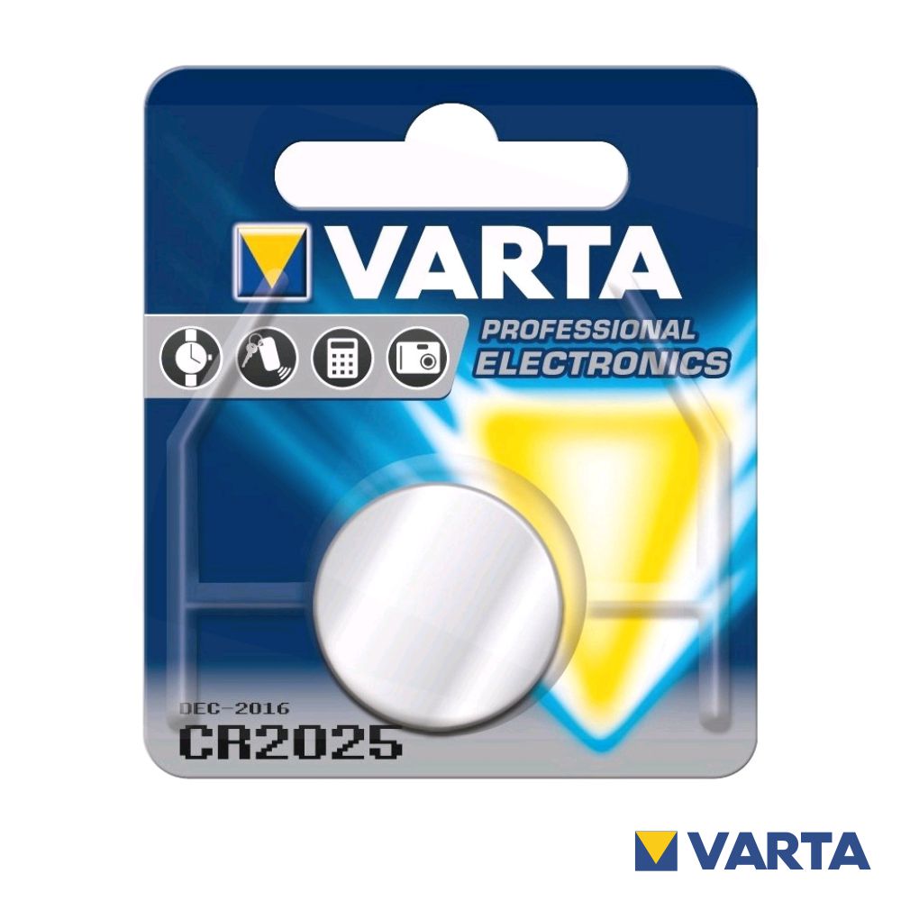 Pilha Lítio Botão CR2025 3V Blister VARTA