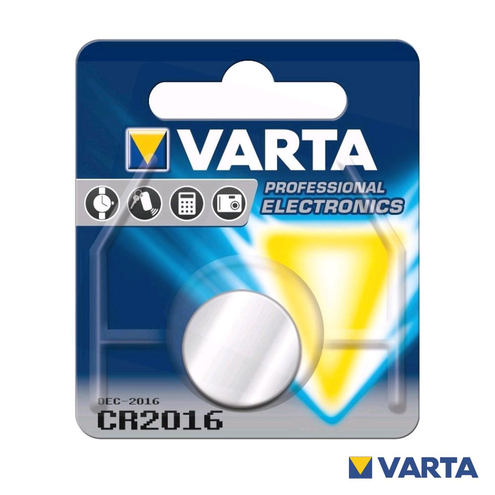 Pilha Lítio Botão CR2016 3V Blister VARTA