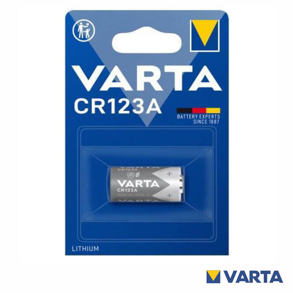 Pilha Lítio 3V CR123A 1480mAh Blister - Varta