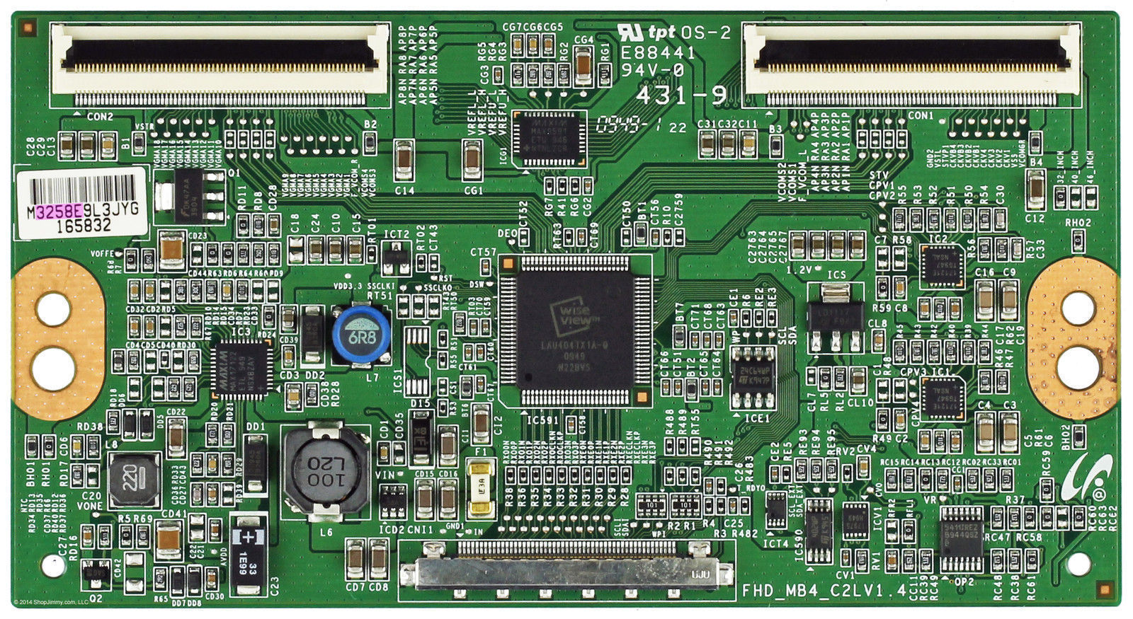 PLACA T-CON USADA FHD_MB4_C2L1.4  - SONY KDL32BX4000