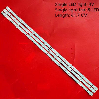 Kit 3 Barras LED 8 led´s 4708-K320WD-A4213K01 PARA PAINEL  k320wd8