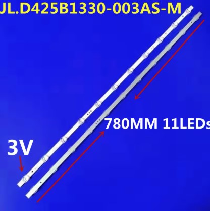 Kit 2 Barras 11 led´s 43" JL.D425B1330-003AS-M_V02 780mm
