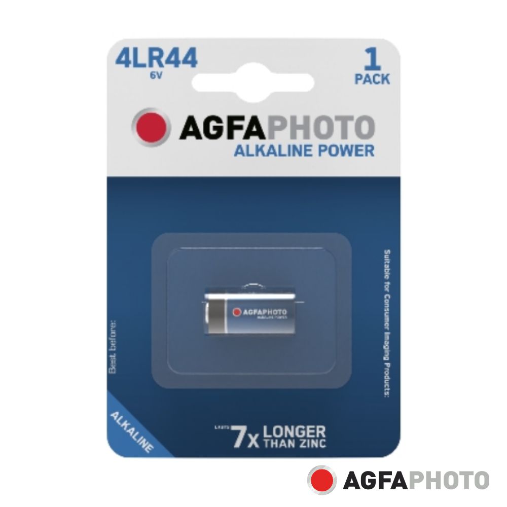 Pilha Alcalina 4LR44 6V Agfa  PX28=A544=V3034=S28