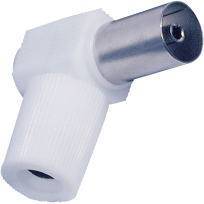 Ficha Coaxial Antena Fêmea Curva