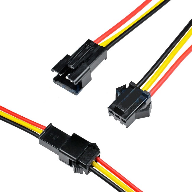 Kit Cabo Macho/Femea 3 vias JST 30cm