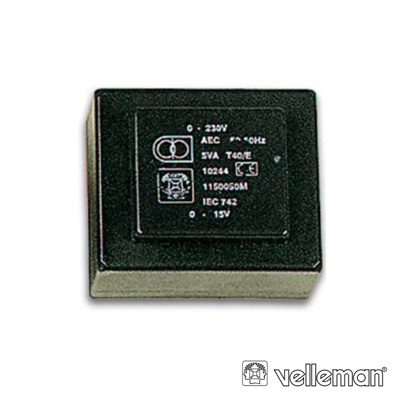 Transformador Encapsulado 230V AC - 9V + 9V AC 0,7VA