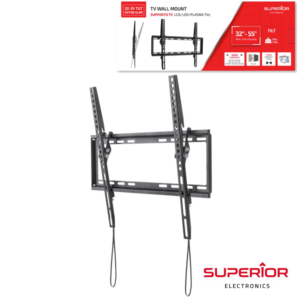 Suporte Lcd/LED 32/55" Tilt Slim Vesa 400/400 35kg