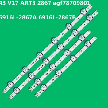 Kit 2 Barras LED LG 43" - 6916L-2867B - 43 '' V17 ART3 2867 UHD REV0.3 1 - V17 43