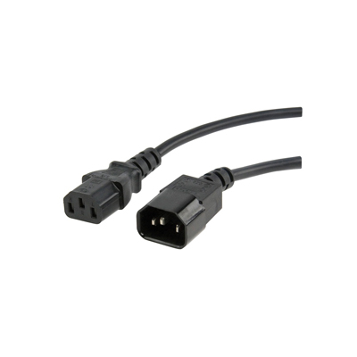 Cabo Alim. IEC-C14 Macho 3P / IEC-C13 Fêmea 3P 2,5mt