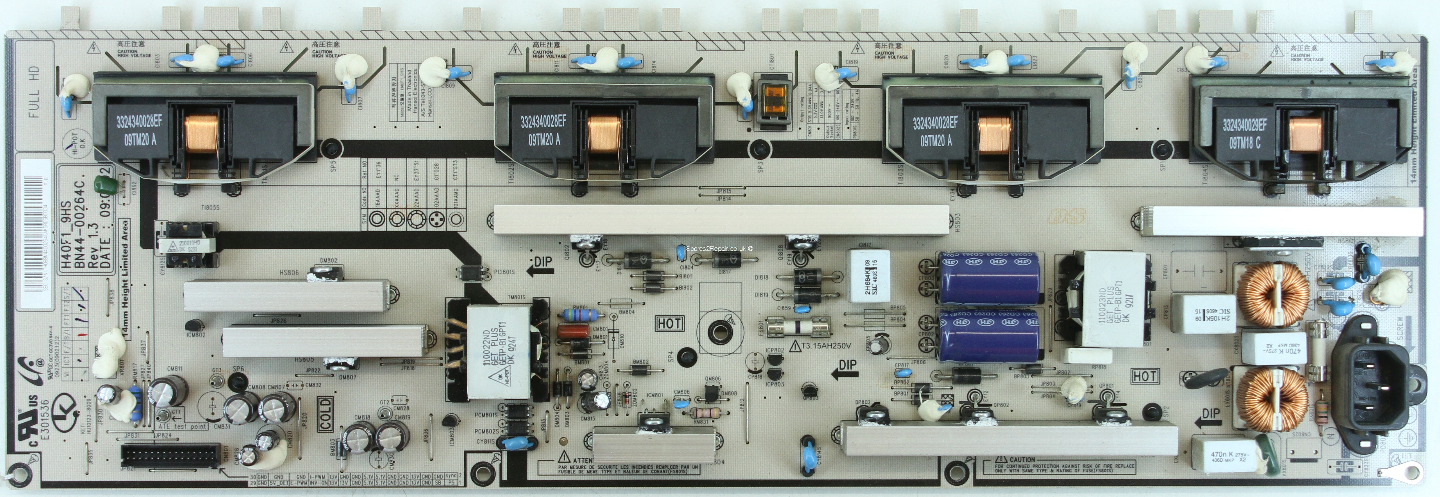 IP BOARD POWER INVERTER H40F1.9SS - LE40B630 BN44-00264A - USADO