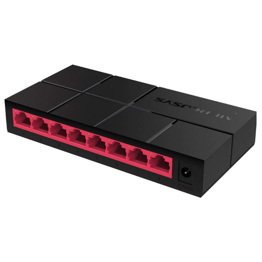Switch de Rede Ethernet 8 Portas 1 Gb/s  RJ45