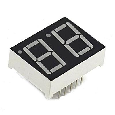 Display LED 2x7 Segmentos - Ánodo Comum - Vermelho