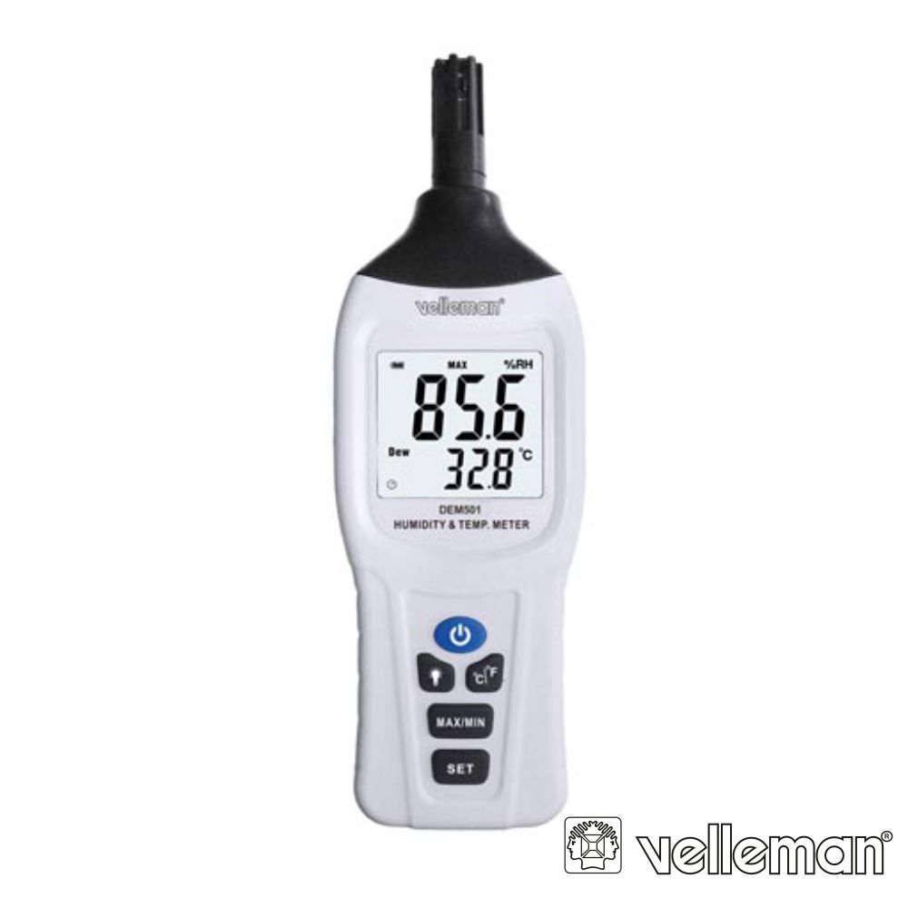 Medidor de Humidade Digital com Termometro DEM501 Velleman
