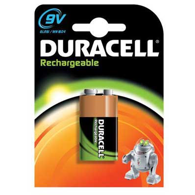 PILHA RECARREGAVEL DURACEL 9V  170mA