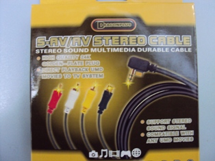 CABO P/ PSP 2000/3000 SAIDA VIDEO C/ 3xRCA + s-video