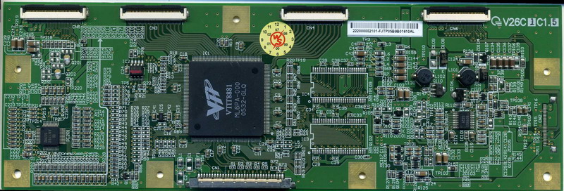 PLACA T-CON Para PAINEL LCD QDI 26" V26C1C1.5 - usada