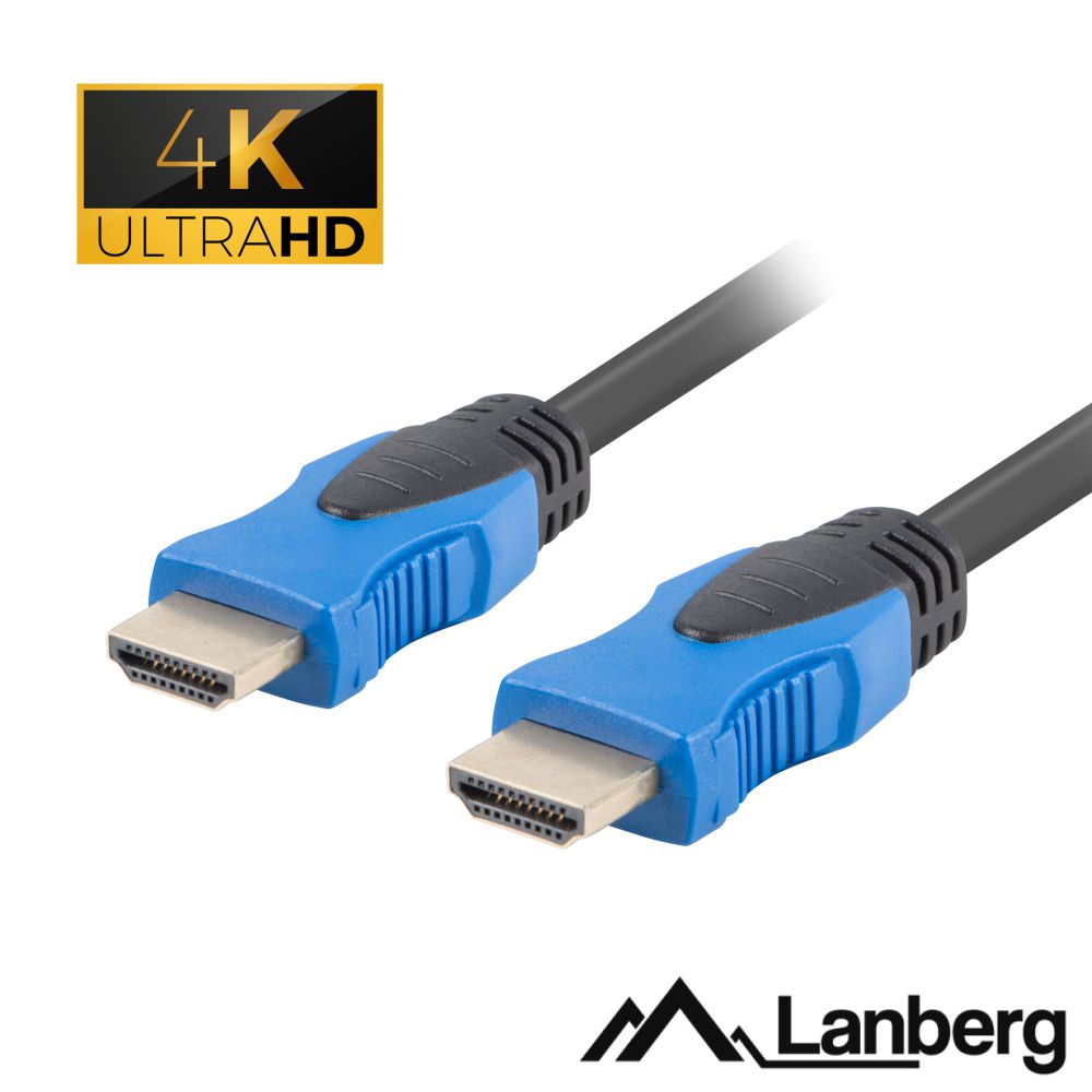 Cabo HDMI Dourado Macho / Macho 2.0 4K 3m LANBERG
