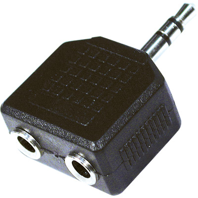 Adaptador 3,5 Macho ST / 2x3,5 Fêmea Mono