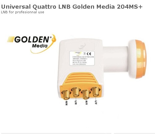 LNB Universal Quattro Golden Media 204MS+  - 2V+2H