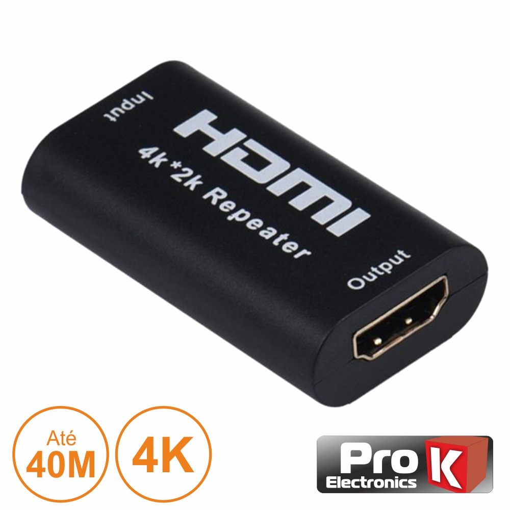 Repetidor HDMI 4k F/F até 40m