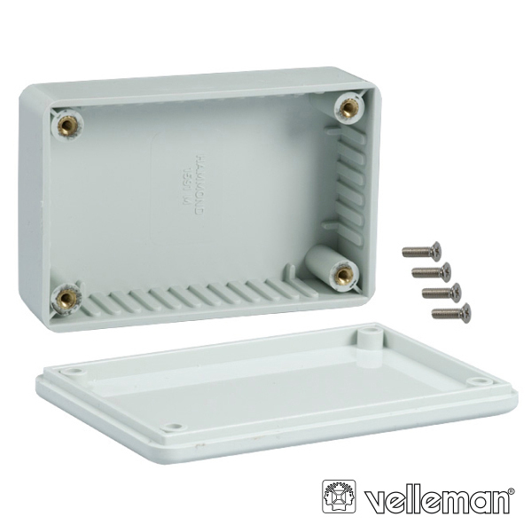 Caixa Montagem ABS Cinza 90x50x16mm
