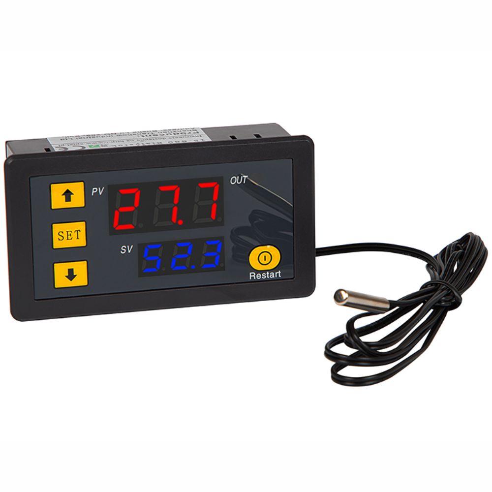 Termostato Digital c/ controle de Temperatura -50~120ºC 12V C/ Sonda NTC