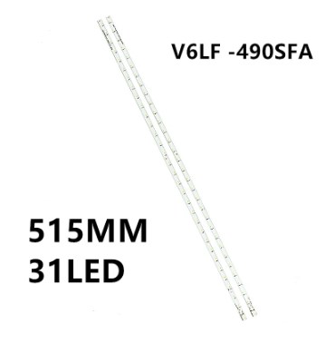 kit 2 Barras 31Led´s Samsung 49" Louvre 49"-160628 R+L - UN49K5300