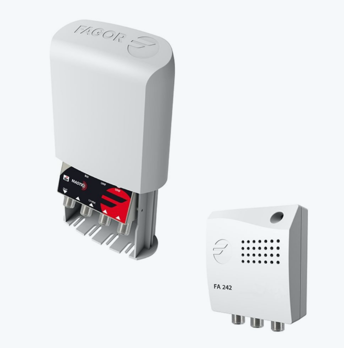 Kit Amplificador Mastro Fagor AML910 UHF + Alimentador FA242 - LTE READY 5G