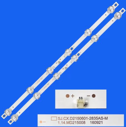 Kit 2 Barras LED 6 led´s 3V 22" SJ.CX.D2150601-2835AS-M  382mm
