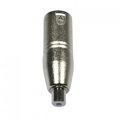 Adaptador XLR Macho / RCA Fêmea