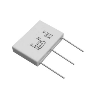 Resistência Bobinada Dupla MPR 5W 2x 0,22 Ohm