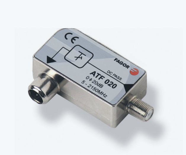 Atenuador Blindado Ajust 0-20 dB com pass DC - Fagor ATF020