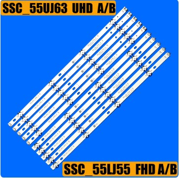 Kit Barras LED LG 55" 5 Typ B1 + 5 Typ B2 SSC_55LJ55_FHD_A 55UJ63_UHD_B