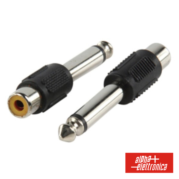 Adaptador 6,35 Macho Mono / RCA Fêmea