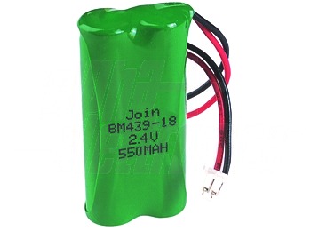 Acumulador 2,4V 600mA Ni-Mh tipo AAA (45x20mm)