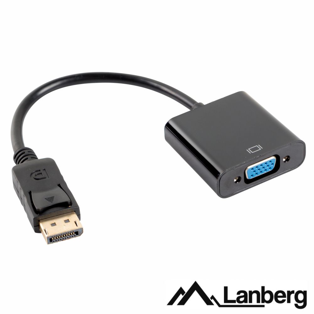 Cabo Adaptador Displayport macho para VGA Femea